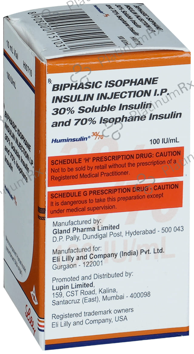Huminsulin 30/70 (100 IU/ml) (1*10ml Vial)