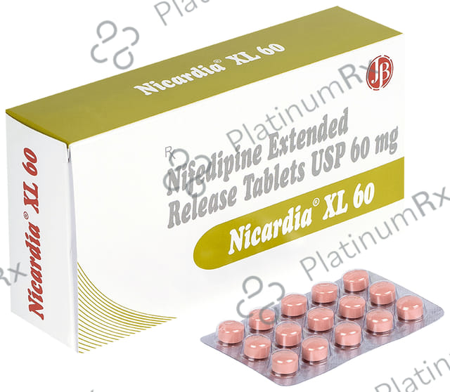 Nicardia XL 60mg Tablet ER15s