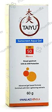 Taiyu Sunscreen Aqua Broad Spectrum SPF 50 PA+++ Gel 60gm