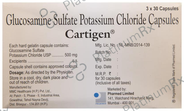 Cartigen 500mg Capsule 30s