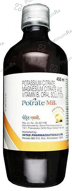 Potrate-MB6 Oral Solution Orange 450 Oral Solution