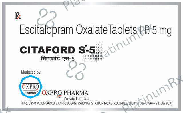 Citaford S 5mg Tablet 10s Oxpro Pharma Pvt. Ltd.