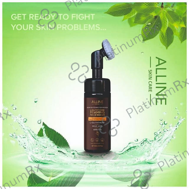 Alline L-Glutathione Foaming Face Wash for Women