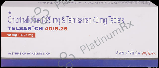 Telsar CH 40/6.25mg Tablet 10s