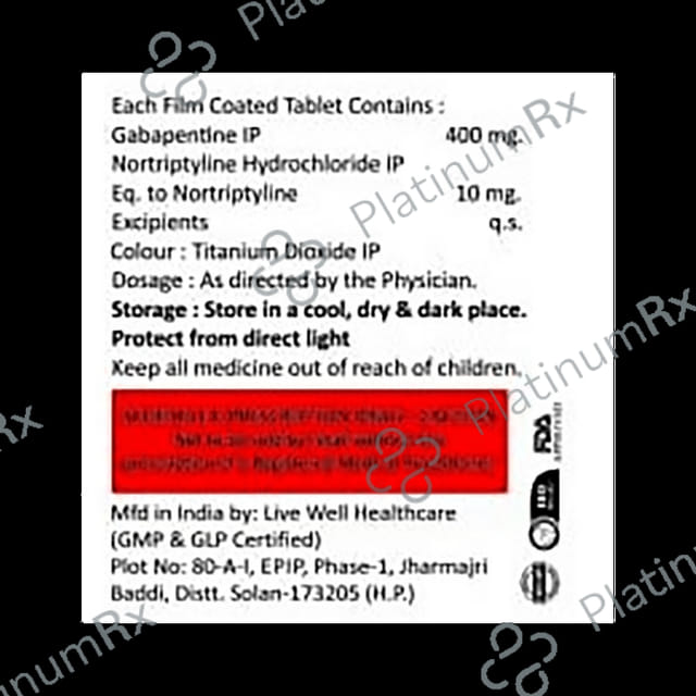 Gabaprix NT 400/10mg Tablet 10s