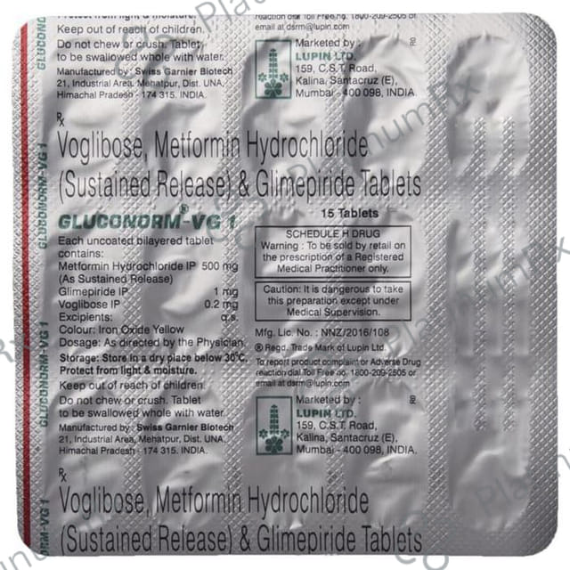 Gluconorm VG 1 Tablet SR
