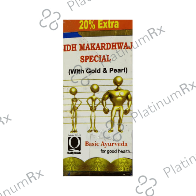 Basic Ayurveda Sidh Makardhwaj Bati Special (with Gold) 30 tablets