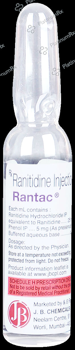 Rantac Injection 2ml 5 Injection