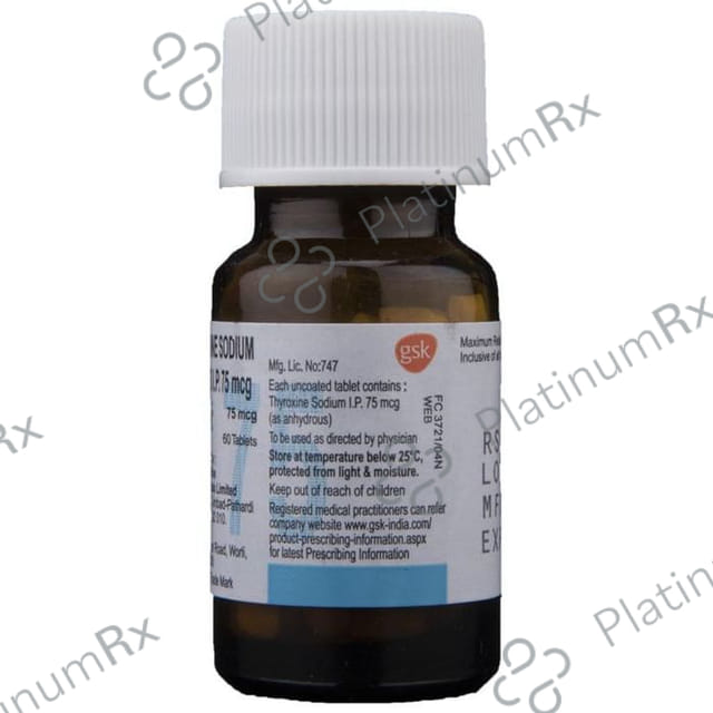 Eltroxin 75mcg Tablet 120s
