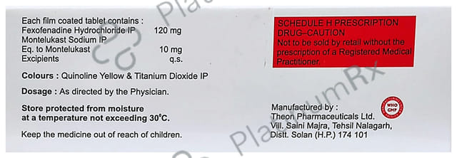Lukeair FX 10mg/120mg Tablet