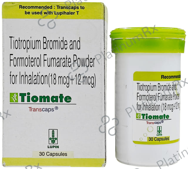 Tiomate 12/18mcg Transcaps 30s