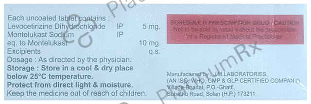 Cicrocet M 5/10mg Tablet 10s