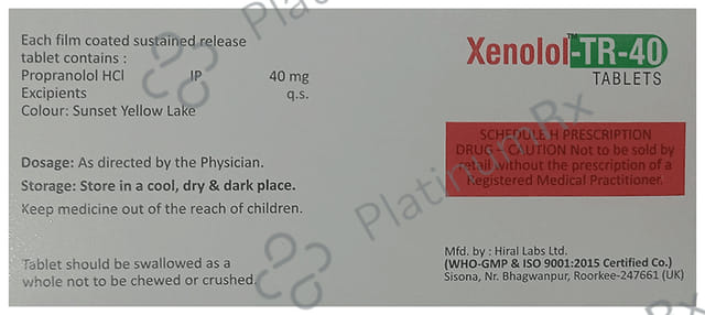 Xenolol-TR 40 Tablet