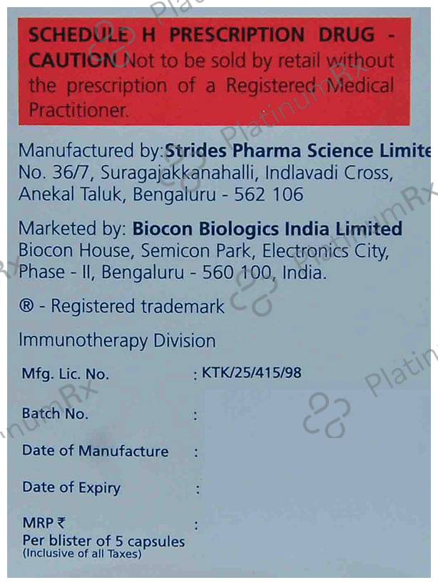 Psorid 25mg Capsule 5s