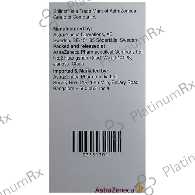 Brilinta 90mg Tablet 180s