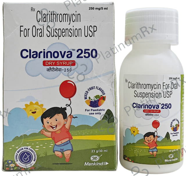 Clarinova 250mg Dry Syrup 30ml