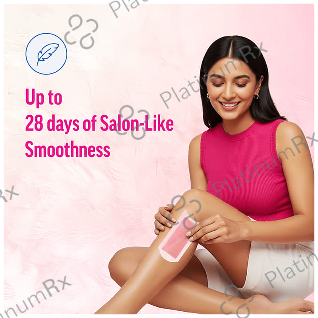 Veet Professional Waxing Strips Kit for Dry Skin, 8 Strips - Gel Wax Hair Removal for Women - Up to 28 Days of Smoothness - No Wax Heater or Wax Beans Required for Normal Skin