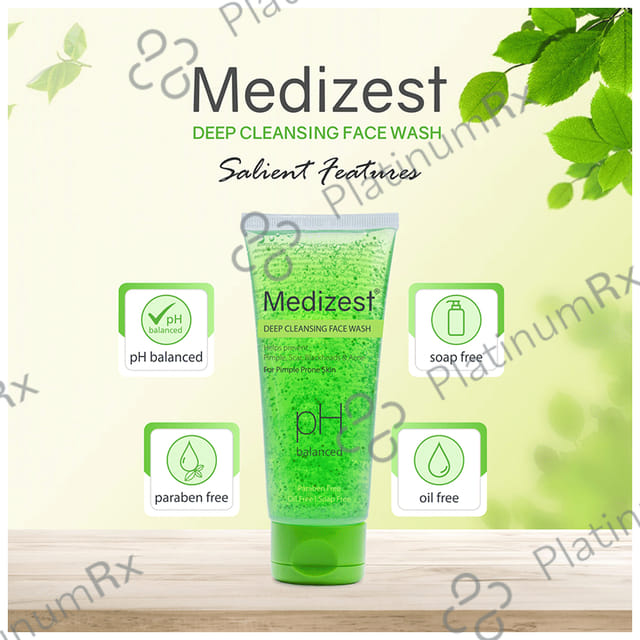 Medizest Deep Cleansing Face Wash (100ml Each) 3 Tube
