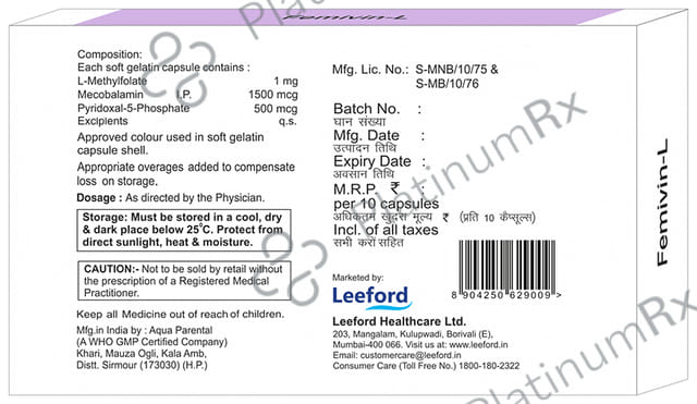 Femivin L Softgel Capsule 10s