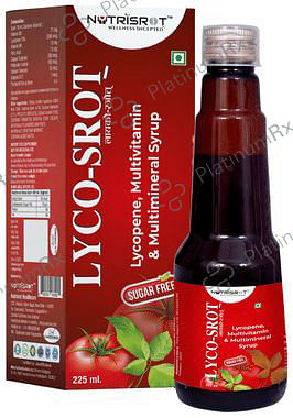 Nutrisrot Lyco-Srot Syrup with Lycopene, Vitamin B12 & Folic Acid Mix Fruit Sugar Free