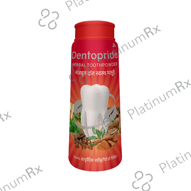 Dentopride Herbal Toothpowder (100gm Each) 1 Bottle