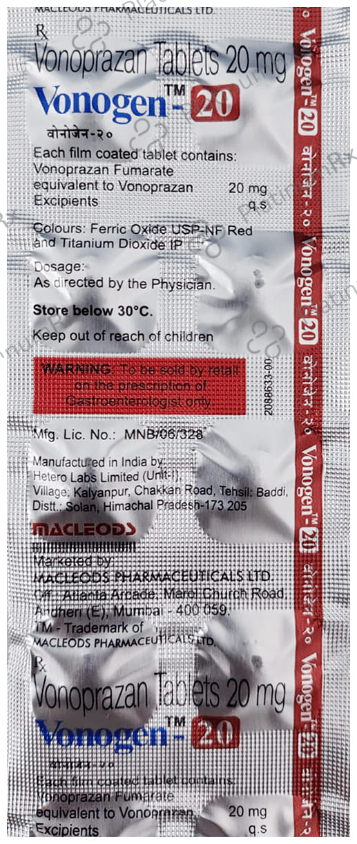 Vonogen 20mg Tablet 10s