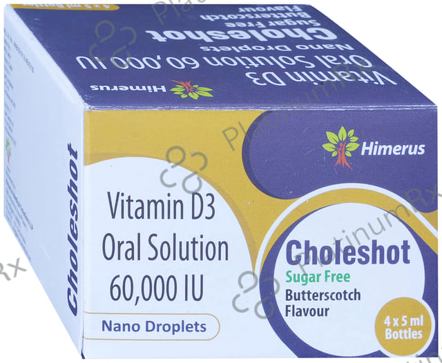 Choleshot Nano Butterscotch Flavour Sugar Free Oral Solution 5ml