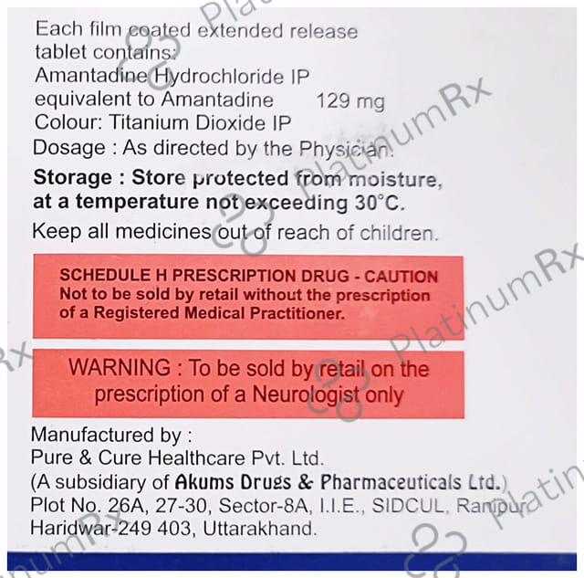 Amantad ER 129mg Tablet 10s