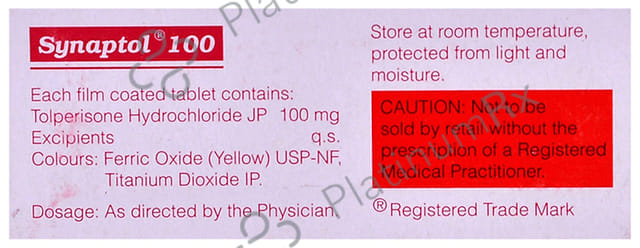 Synaptol 100mg Tablet 10s