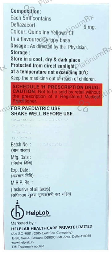 Dafcor 6mg Syrup