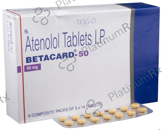 Betacard 50mg Tablet 14s