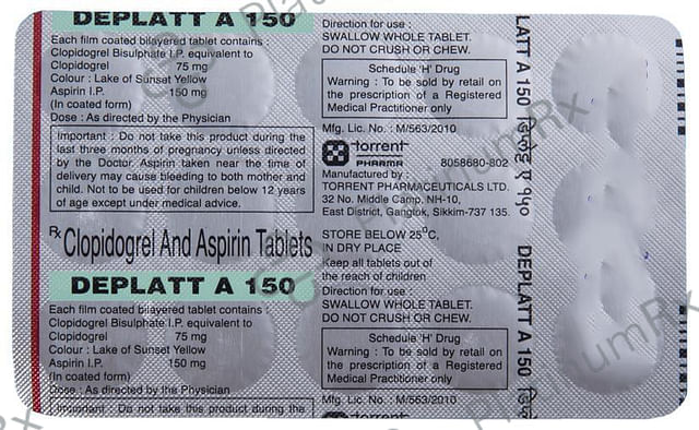 Deplatt A 150/75mg Tablet 15s