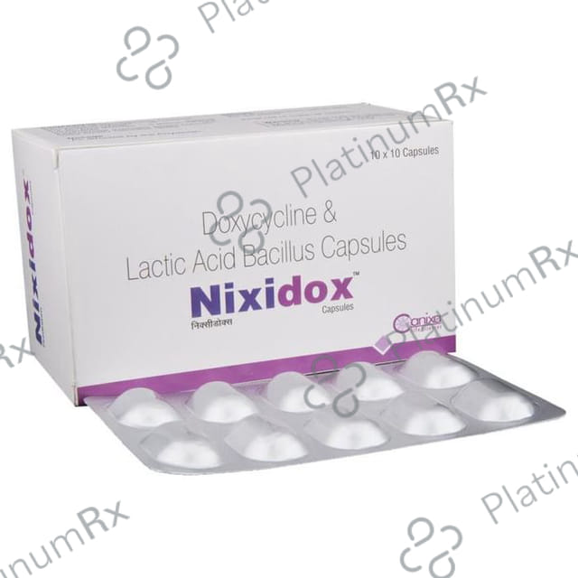 Nixidox 100mg/5B Capsule 10s