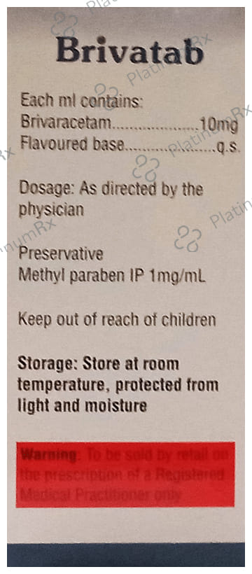 Brivatab 10mg Oral Solution 100ml