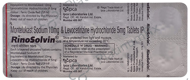 Rinosolvin 10/5mg Tablet 10s