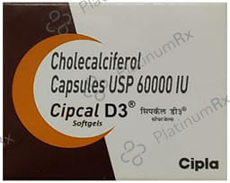 Cipcal D3 60000IU Capsule 4s