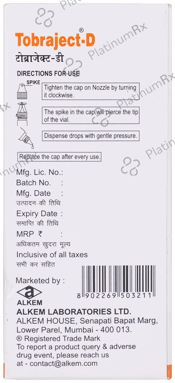 Tobraject D Eye Drop 10ml