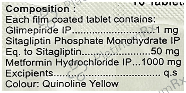 Lupisit GM 50/1/1000mg Tablet 10s