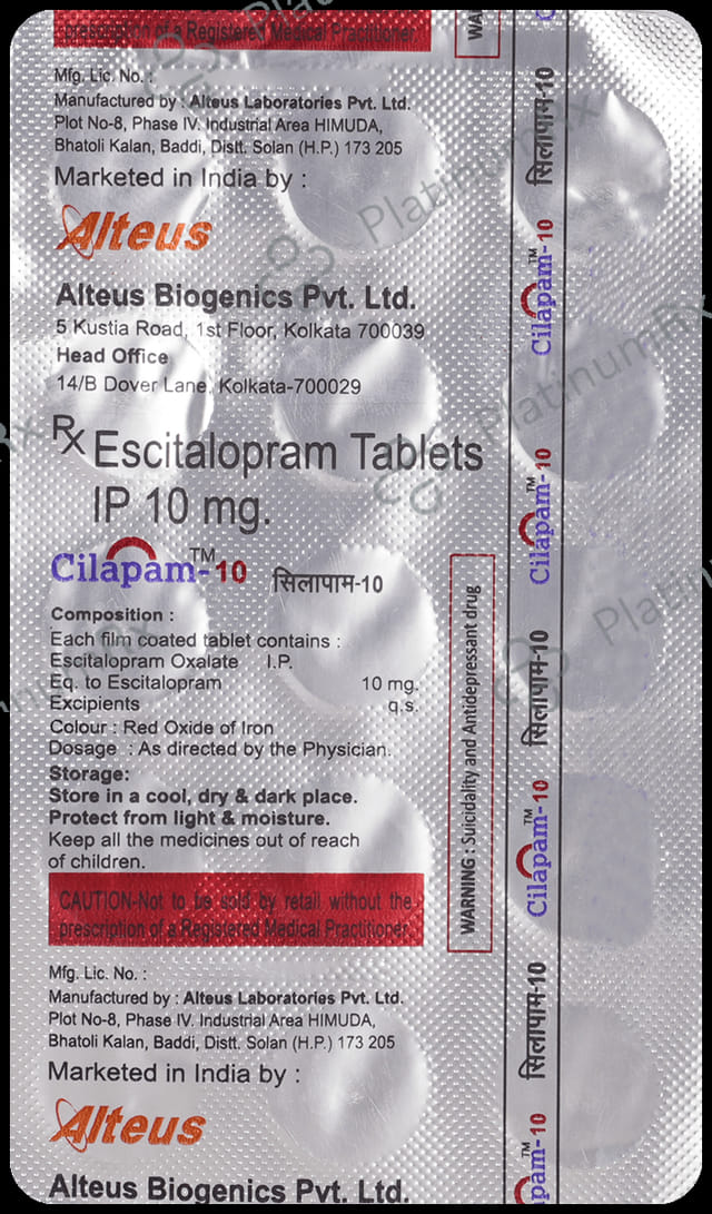 Cilapam 10mg Tablet 15s