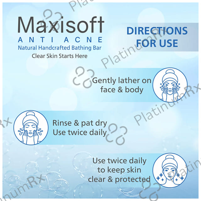 Maxisoft Antiacne Natural Handcrafted Bar 75gm