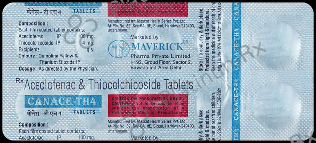 Canace TH 4/100mg Tablet 10s