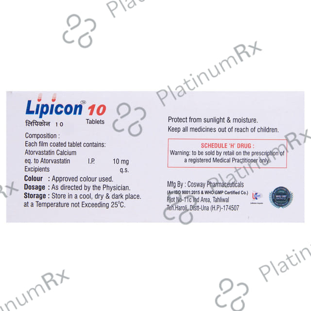 Lipicon 10mg Tablet