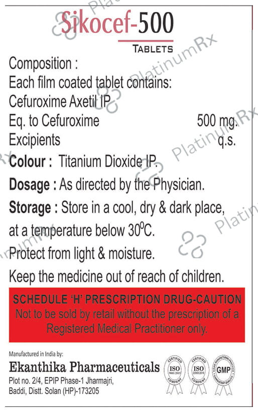 Sikocef 500 Tablet