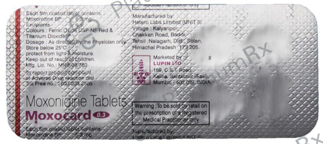 Moxocard 0.3mg Tablet 10s