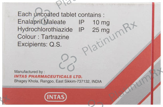 Enapril HT 10/25mg Tablet 15s