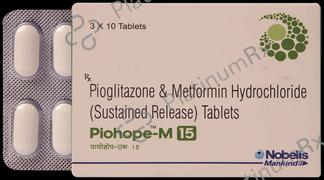 Piohope M 500/15mg Tablet SR 10s