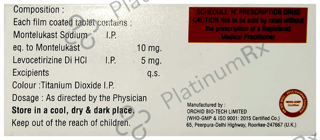 Monteclone LC 5/10mg Tablet 10s