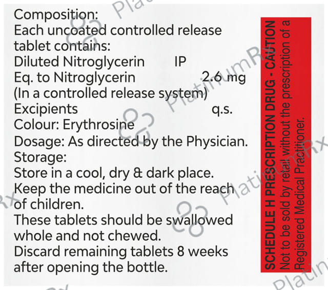Nitrovil 2.6mg Tablet CR 30s