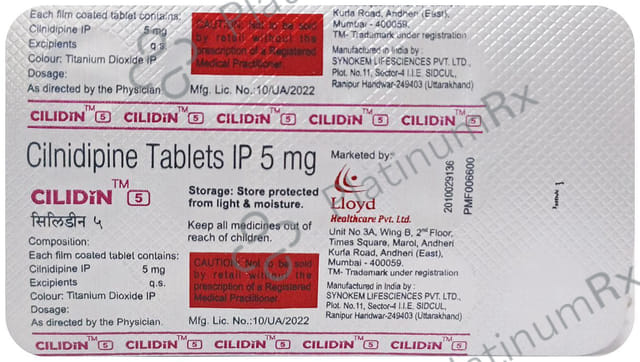 Cilidin 5mg Tablet 15s