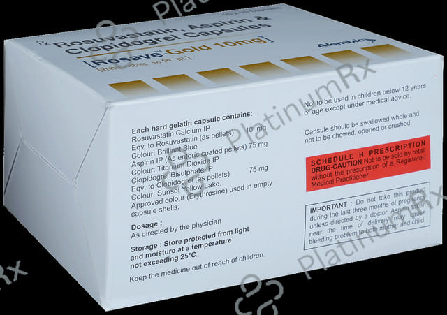 Rosave Gold 10/75/75mg Capsule 10s